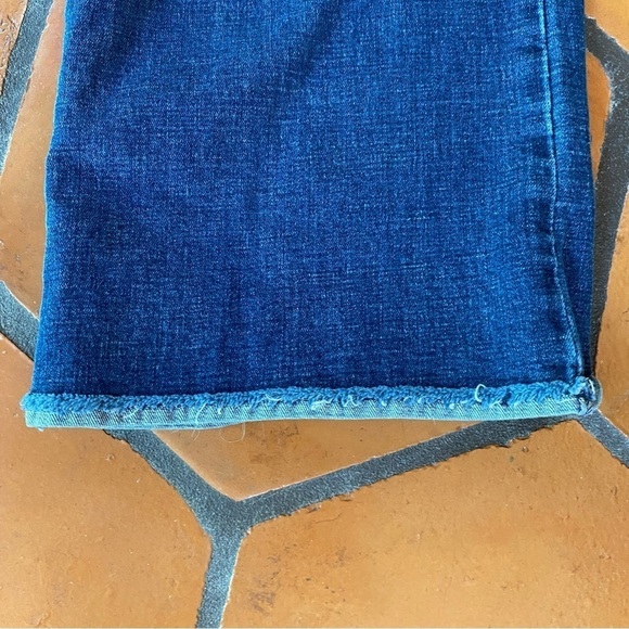 Democracy Ab Technology Elastic Waistband Frayed Hem Distressed Jeans size 24W - Picture 2 of 10